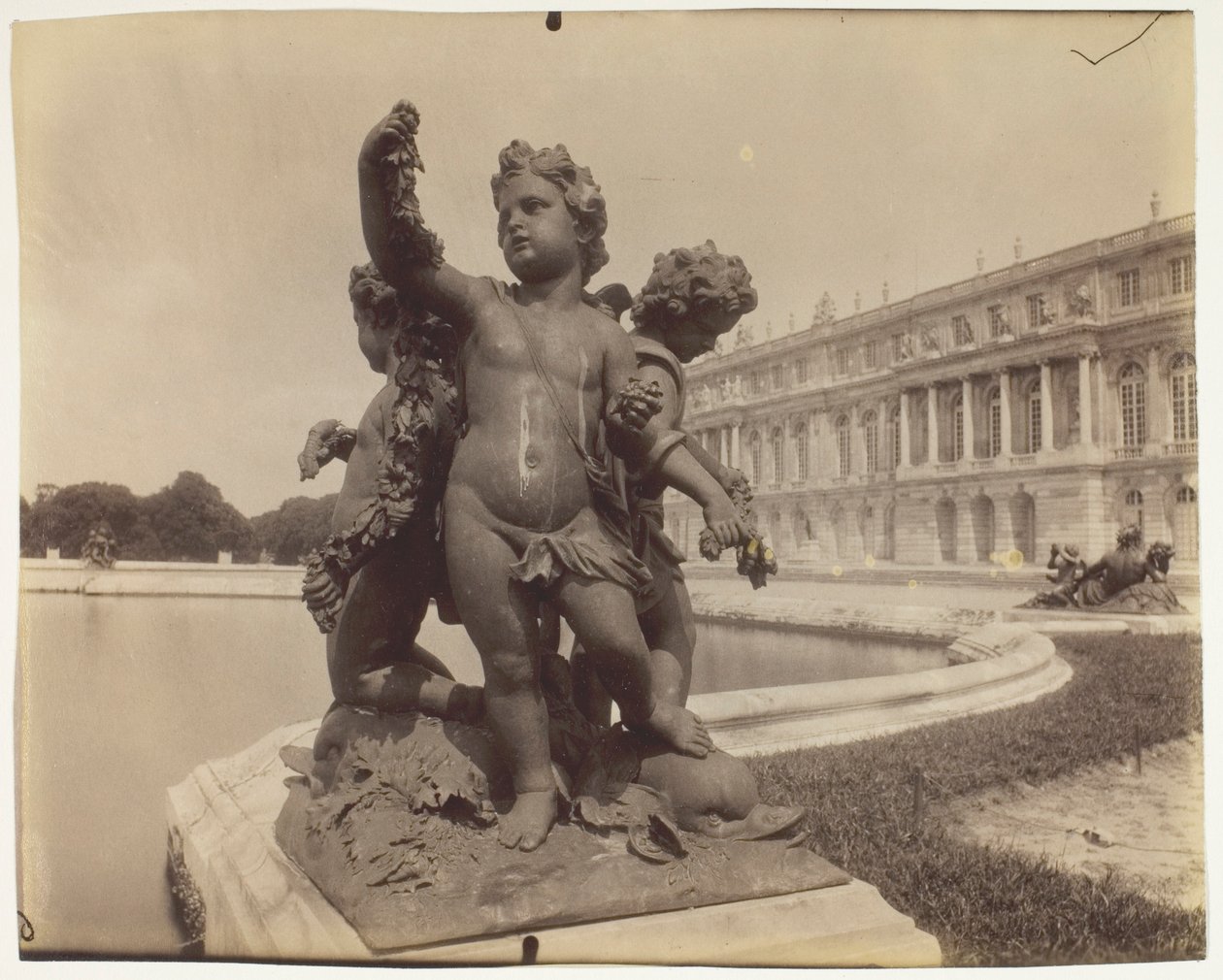 Versailles, angolo del parco da Jean Eugène Auguste Atget