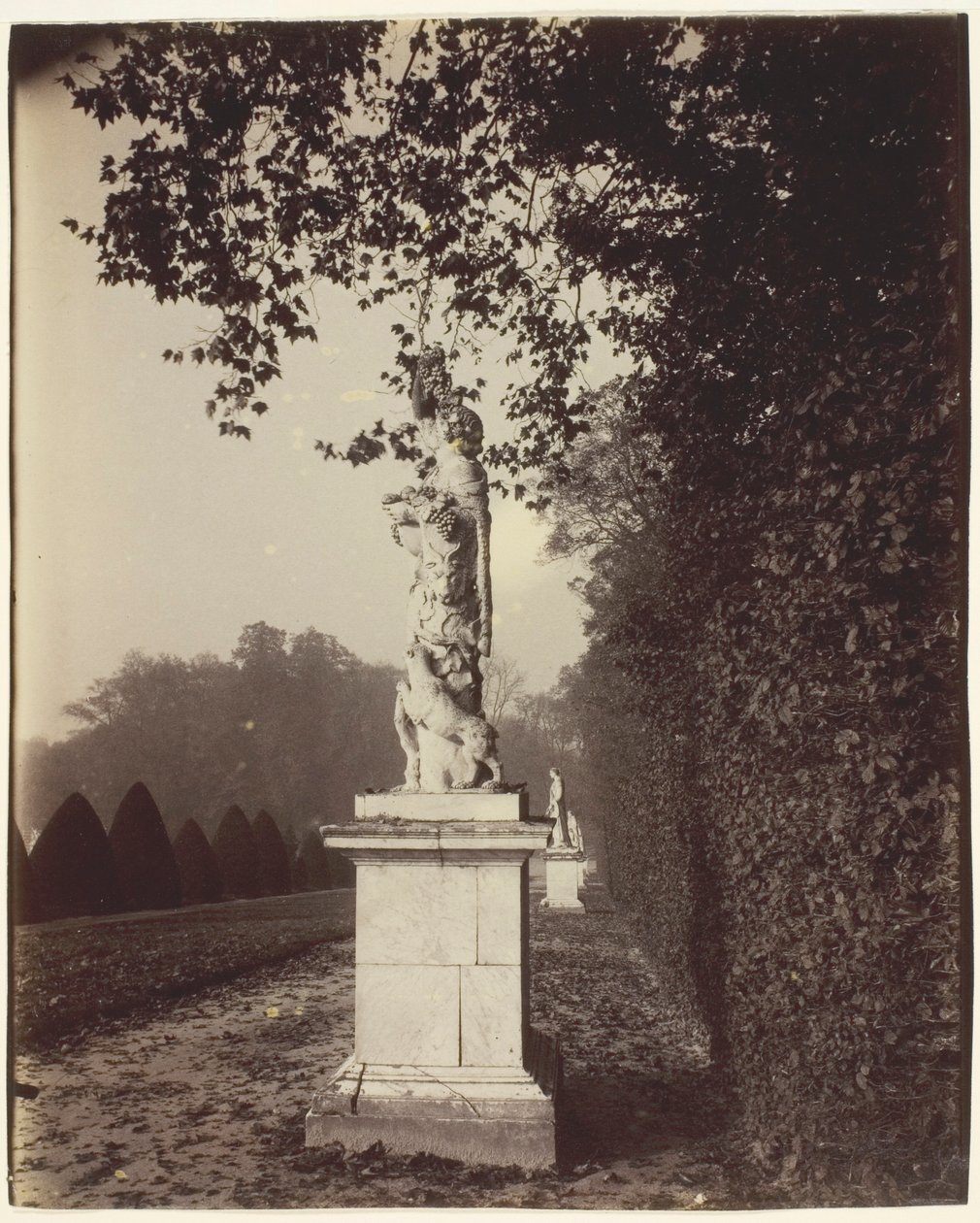 Versailles, angolo del parco da Jean Eugène Auguste Atget