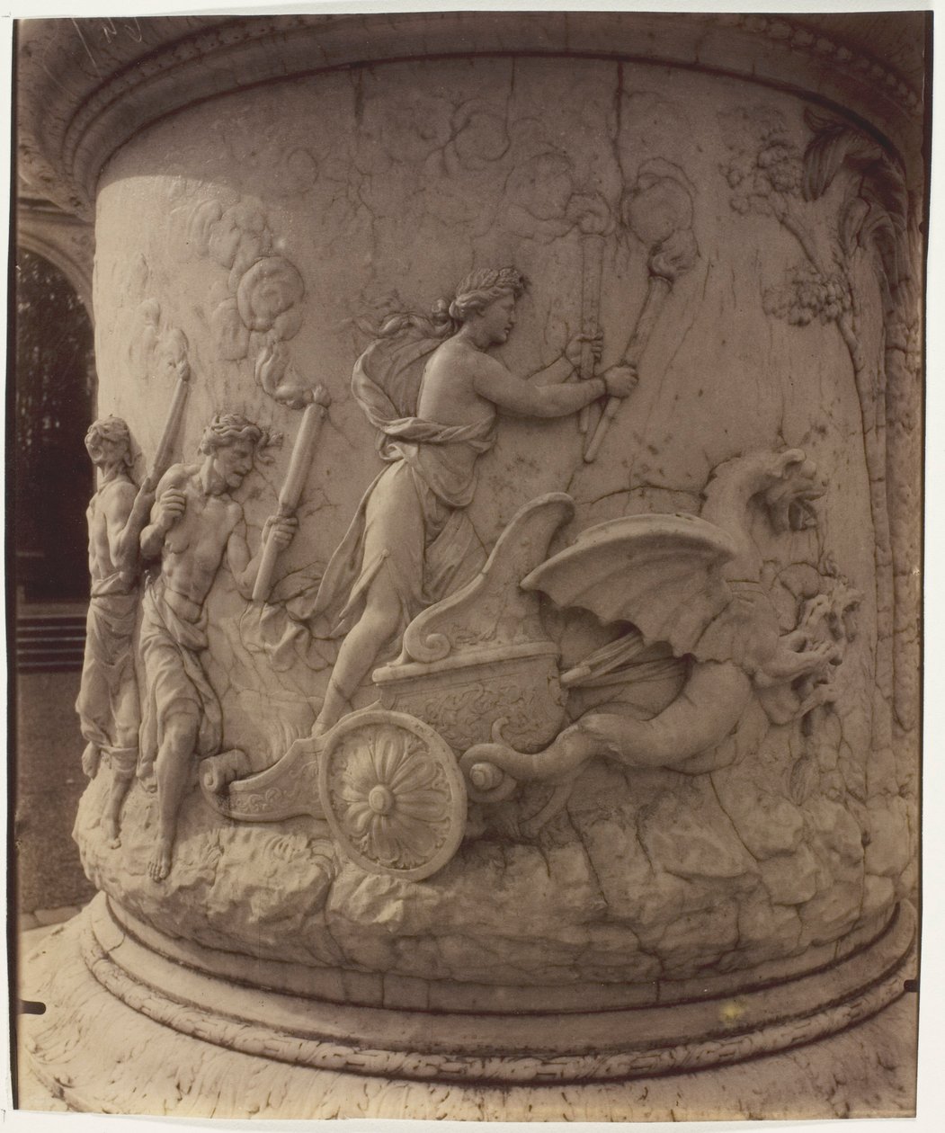 Versailles, Rapimento di Proserpina da parte di Plutone di Girardon, (particolare) da Jean Eugène Auguste Atget