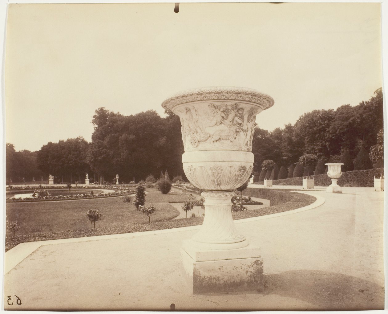Versailles, Vaso di Cornu da Jean Eugène Auguste Atget