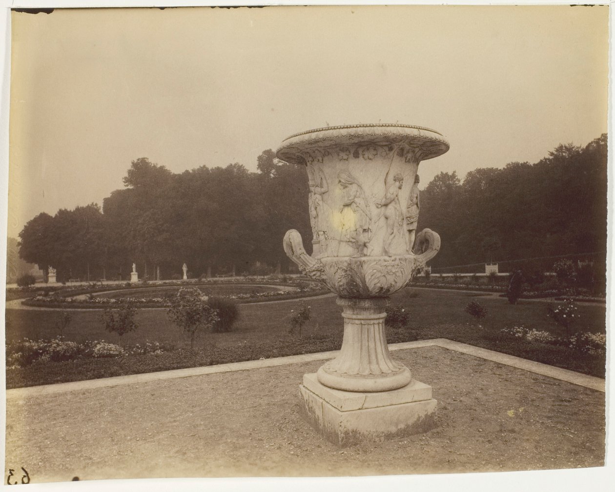 Versailles, Vaso di Cornu da Jean Eugène Auguste Atget