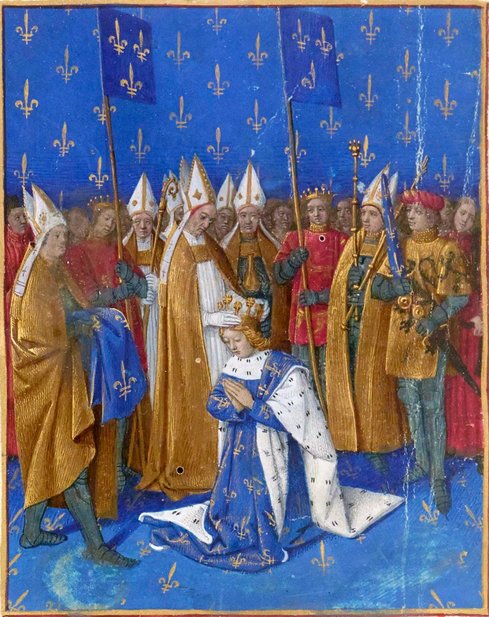 Incoronazione di Carlo VI il prediletto da Jean Fouquet