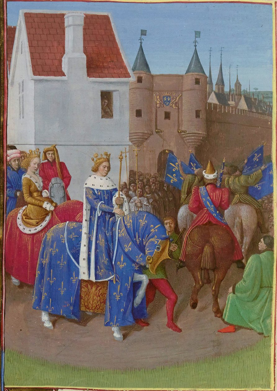 Ingresso di Giovanni II il Buono da Jean Fouquet