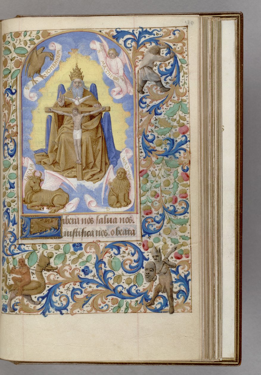 Gnadenstuhl Libro delle Ore, 1450-1499 da Jean Fouquet