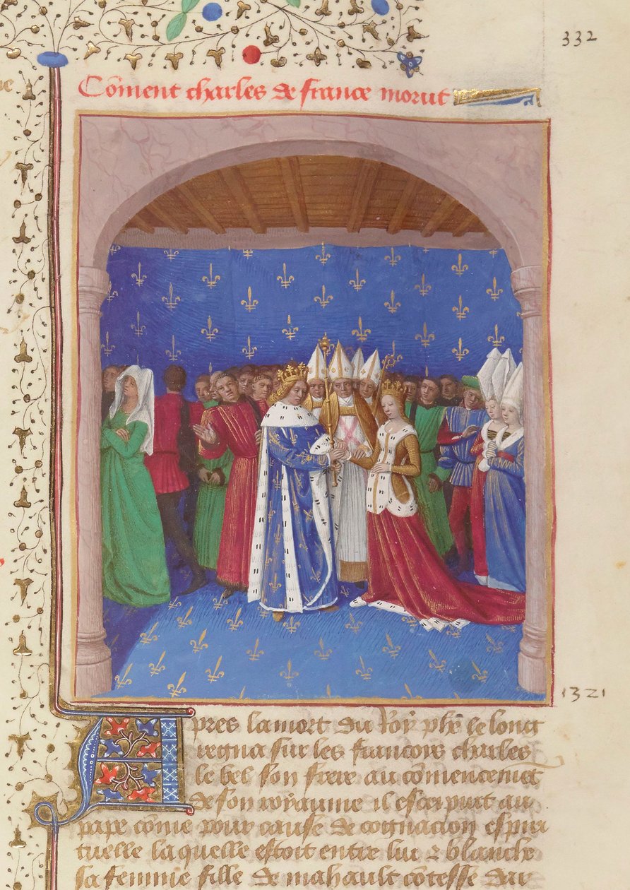 Matrimonio di Carlo IV le Bel da Jean Fouquet