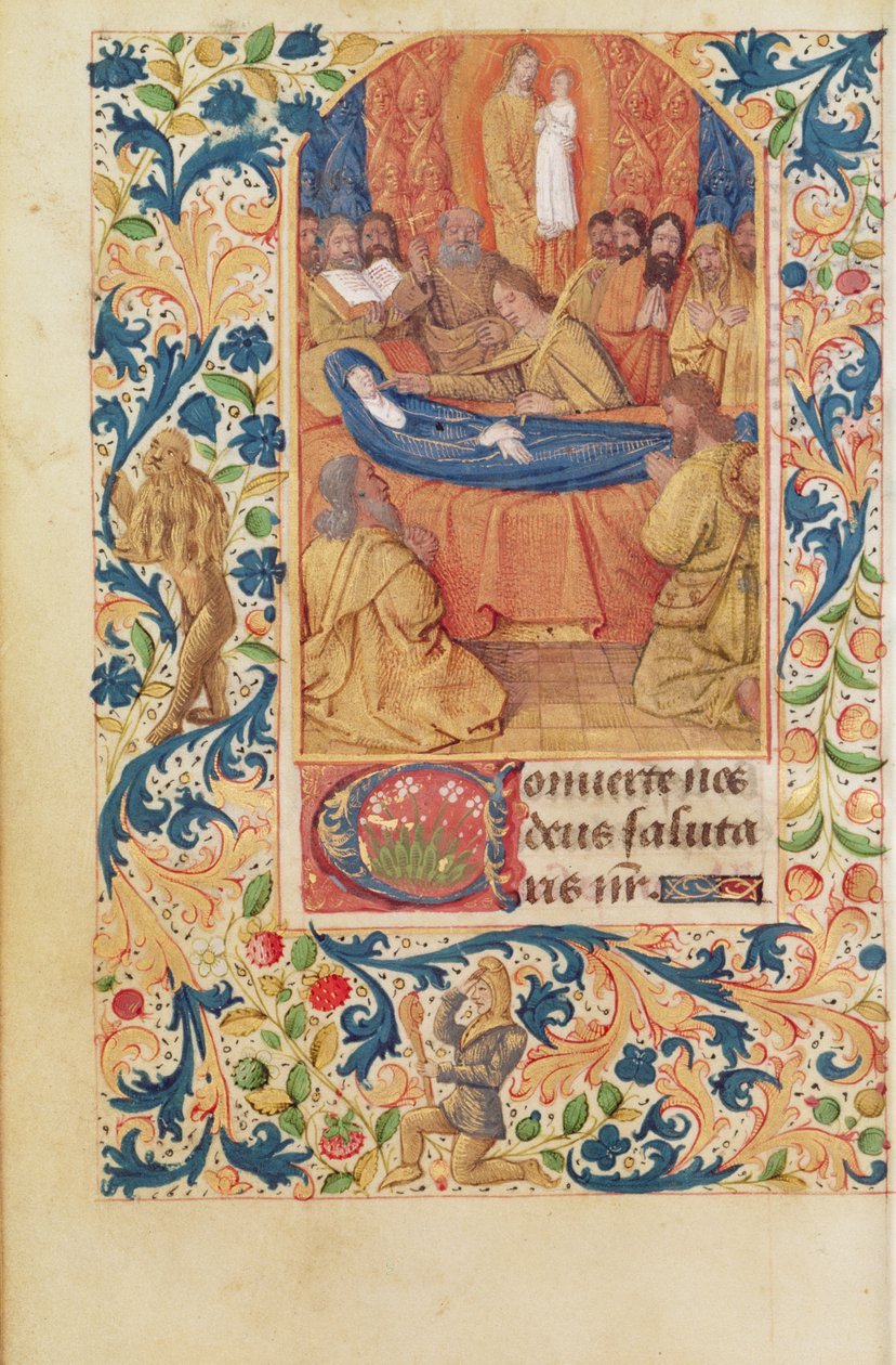 Ms Latin 13305 fol.88v La morte della Vergine, da 