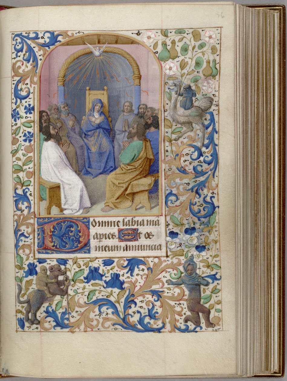 Pentecoste Libro delle Ore da Jean Fouquet