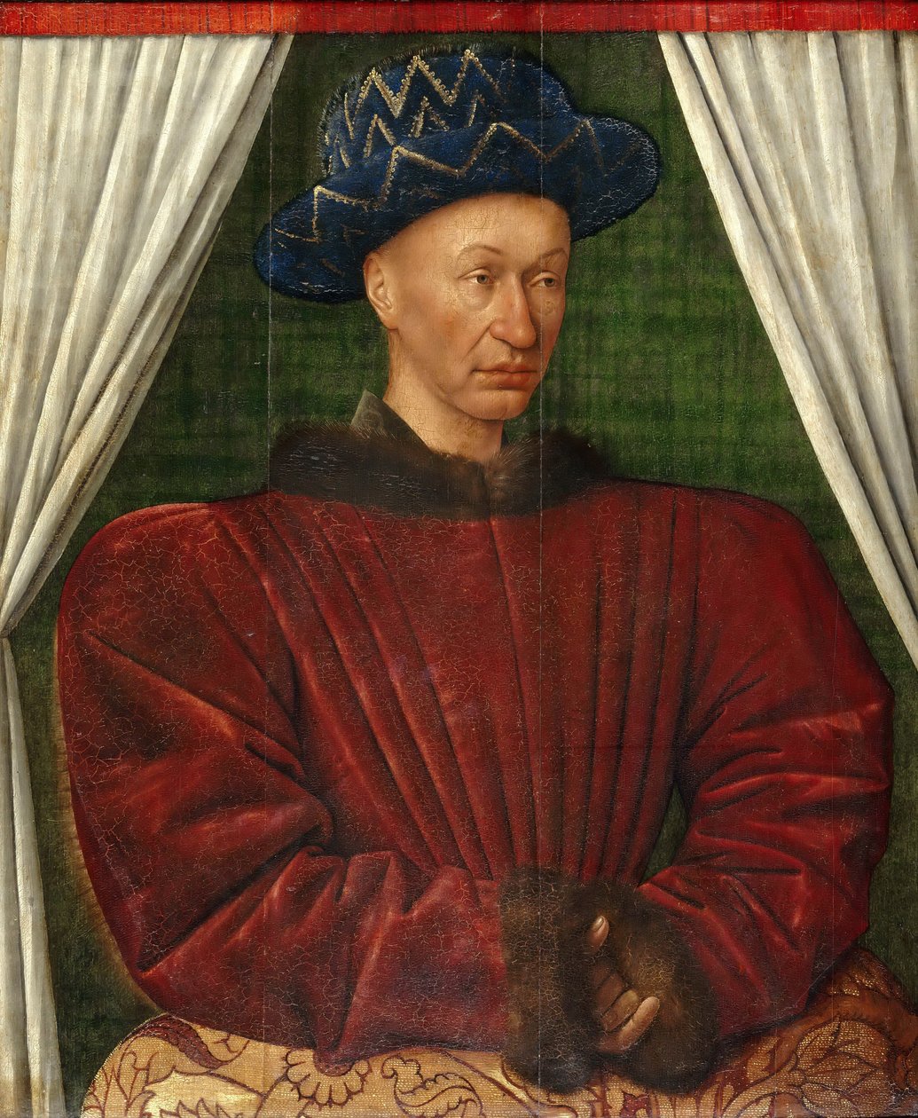 Ritratto del re Carlo VII di Francia, 1445-1450 da Jean Fouquet