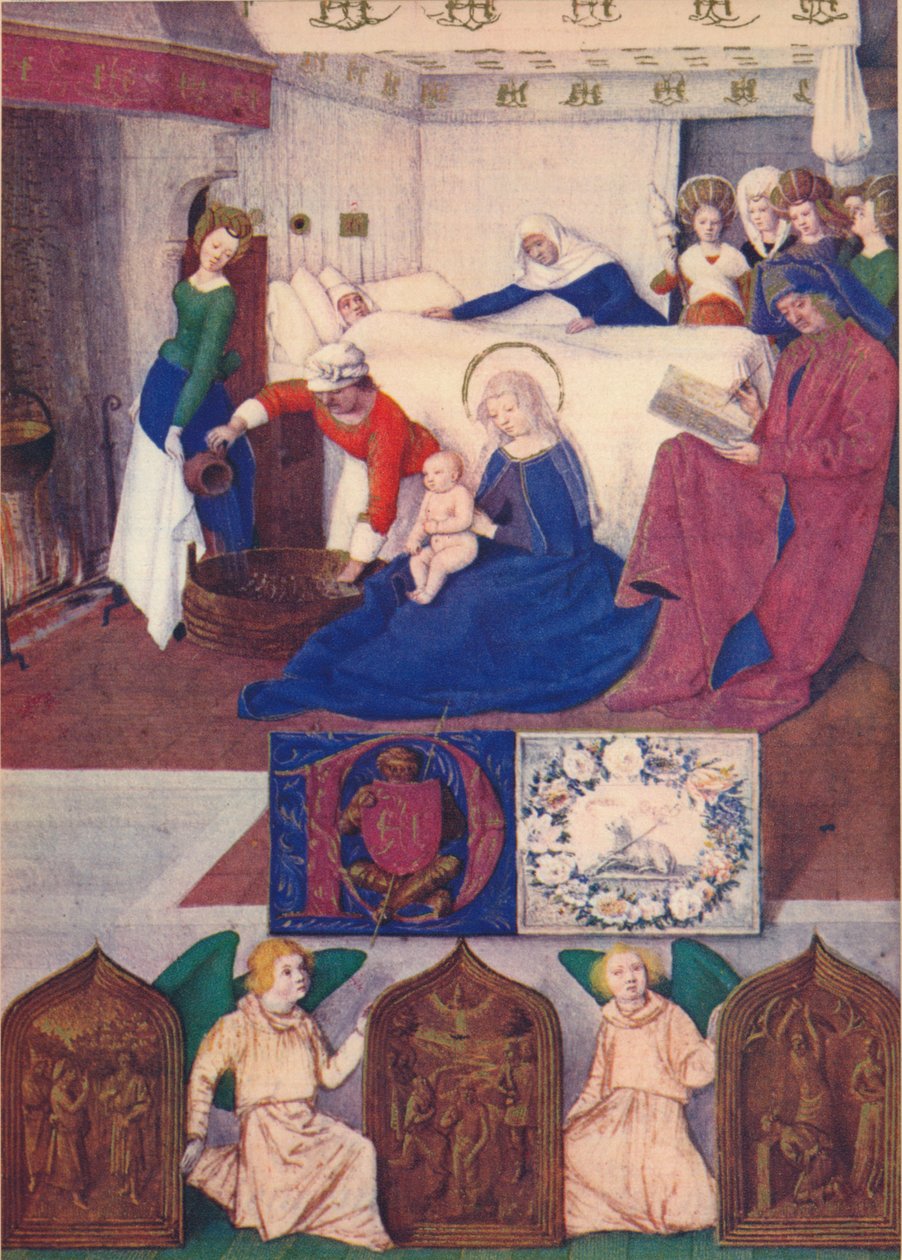 La nascita di San Giovanni Battista, c. 1455, 1939 da Jean Fouquet