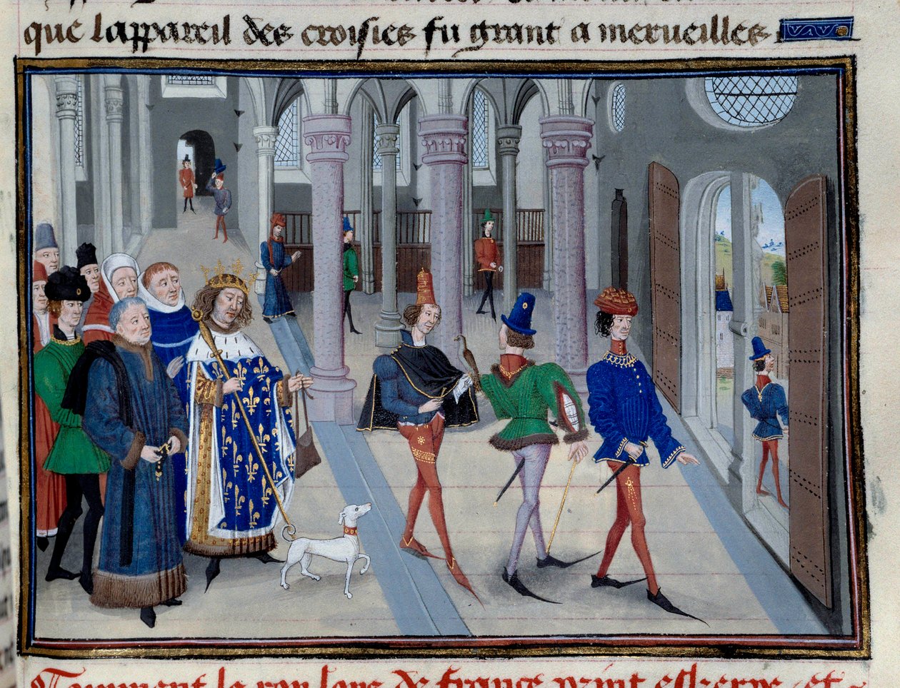 Il re San Luigi (Luigi IX (1214-1270) in procinto di partire per l