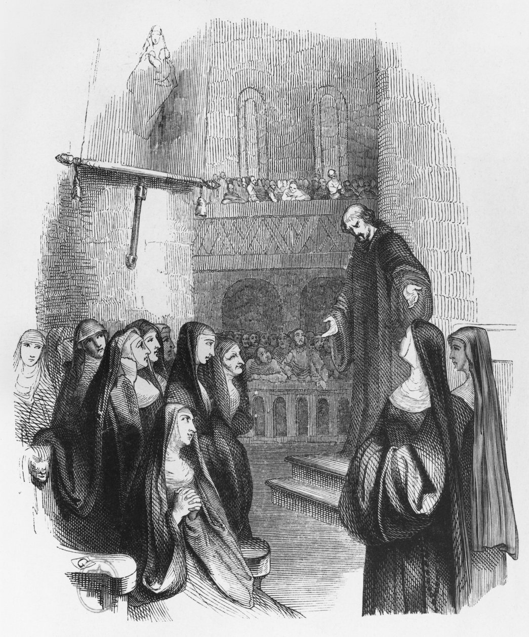 Abelardo che predica al Paracleto, illustrazione da 