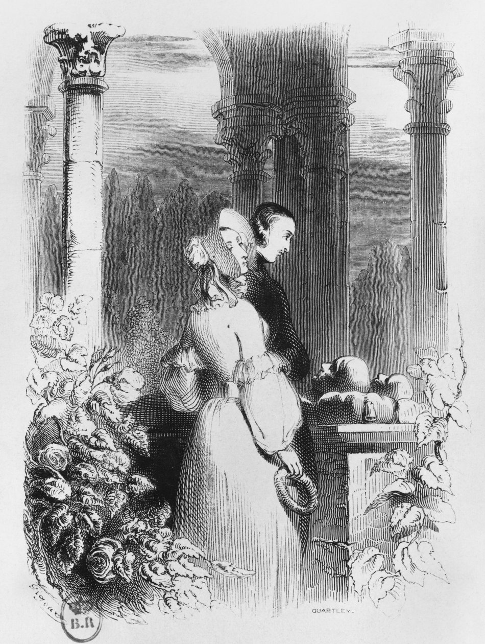 Visita alla tomba di Eloisa e Abelardo, illustrazione da 