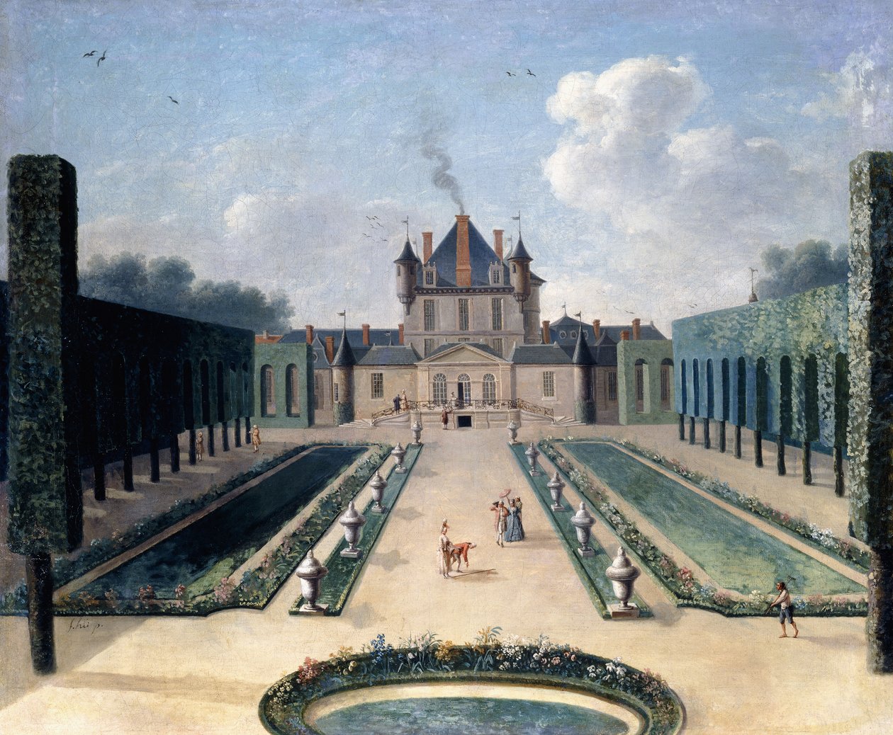 Vedute del Castello di Mousseaux e dei suoi Giardini da Jean Francois Hue