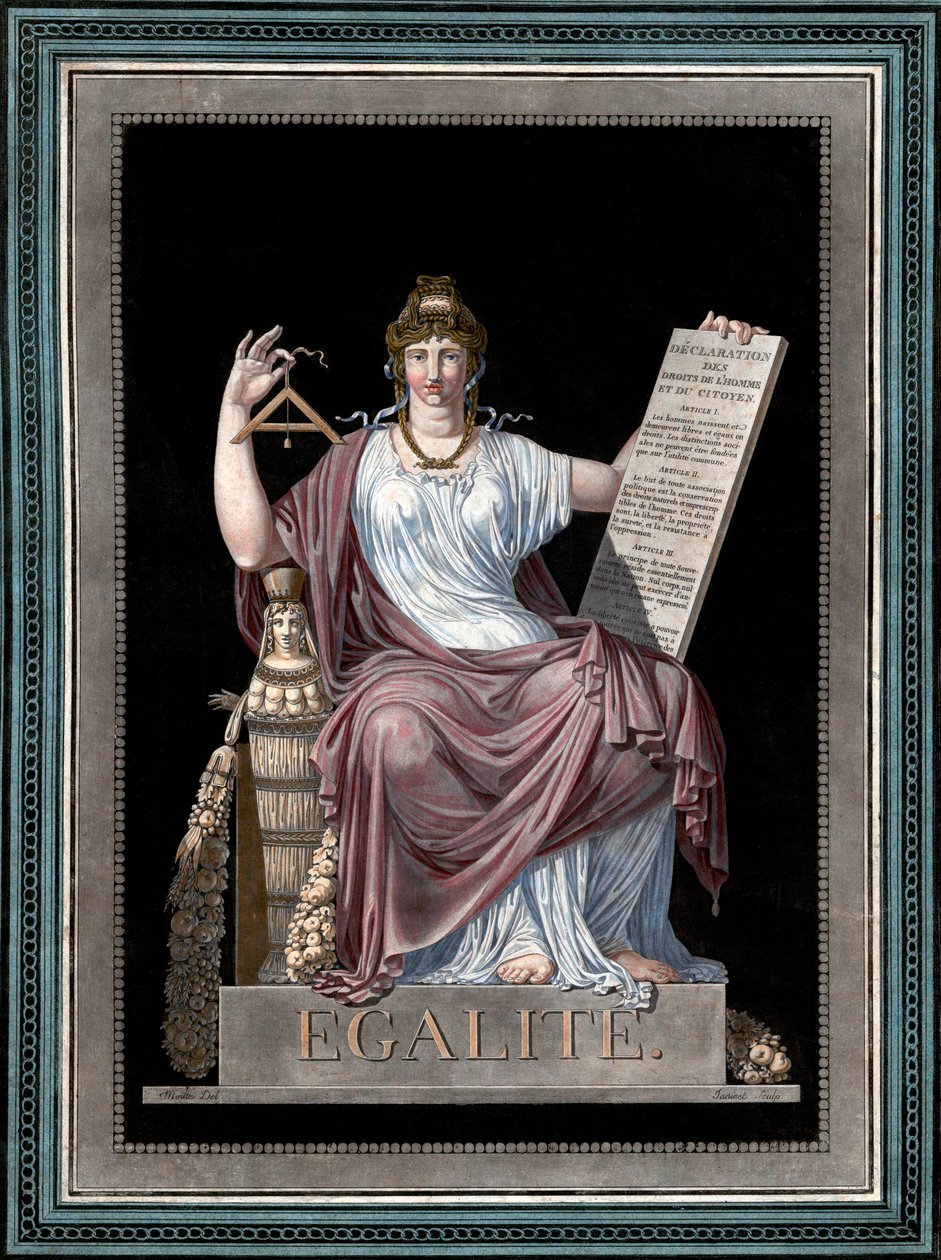 Eguaglianza - incisione di Jean-Francois Janinet (1752-1814) - Allegoria dell