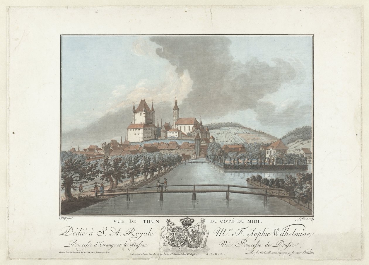 Veduta di Thun da Jean Francois Janinet