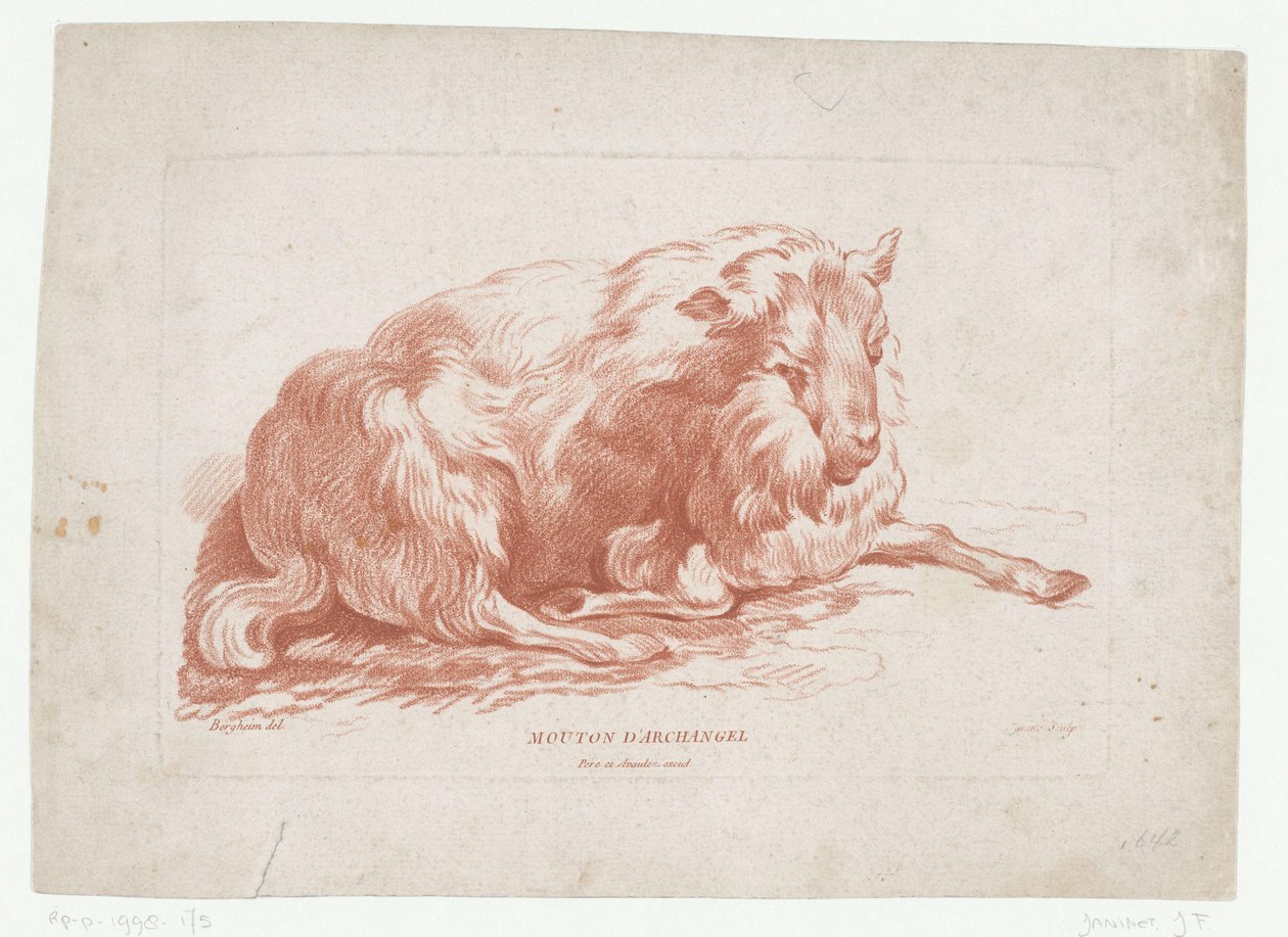 Pecora sdraiata da Jean Francois Janinet