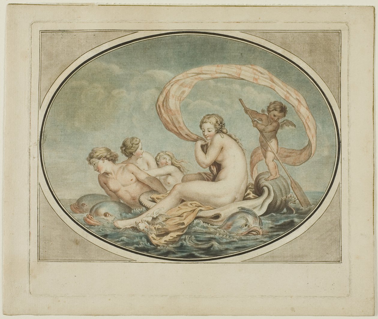 Il carro di Galateo da Jean Francois Janinet