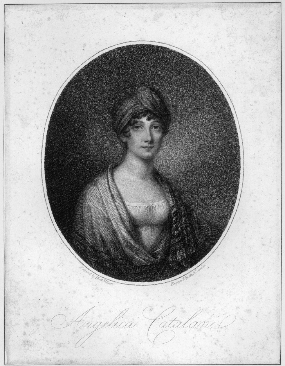 Angelica Catalani, inciso da Antoine Cardon da Jean Francois Marie Huet Villiers
