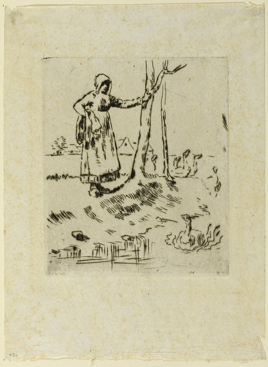Una ragazza che bada alle oche da Jean Francois Millet