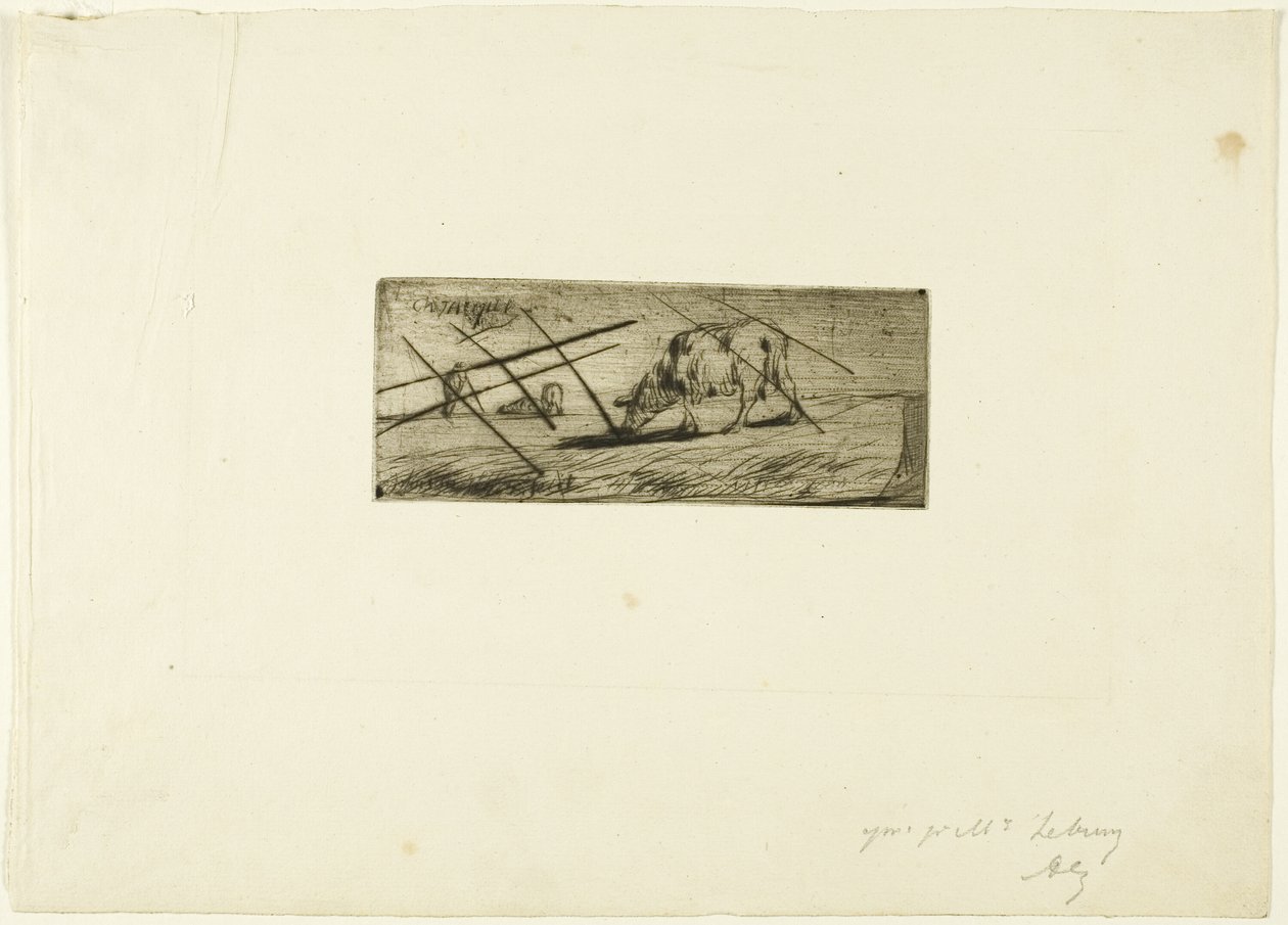 Una pecora che pascola da Jean-Francois Millet