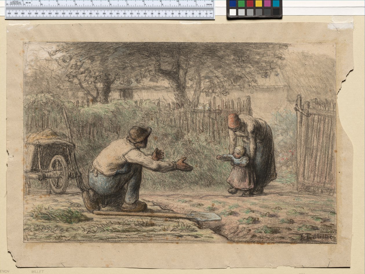 Primi passi, c.1858-66 da Jean Francois Millet