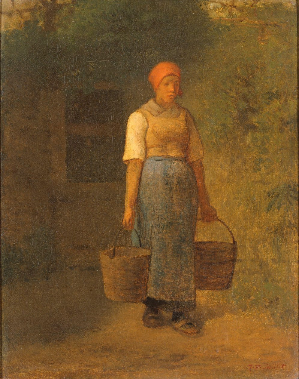 Ragazza che Porta Acqua da Jean Francois Millet