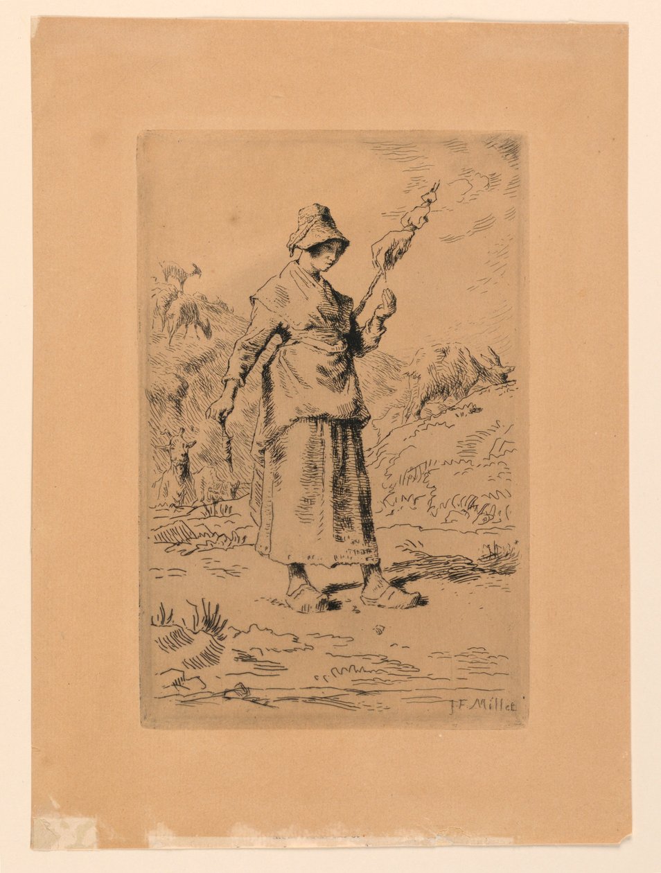 La Fileuse da Jean-Francois Millet