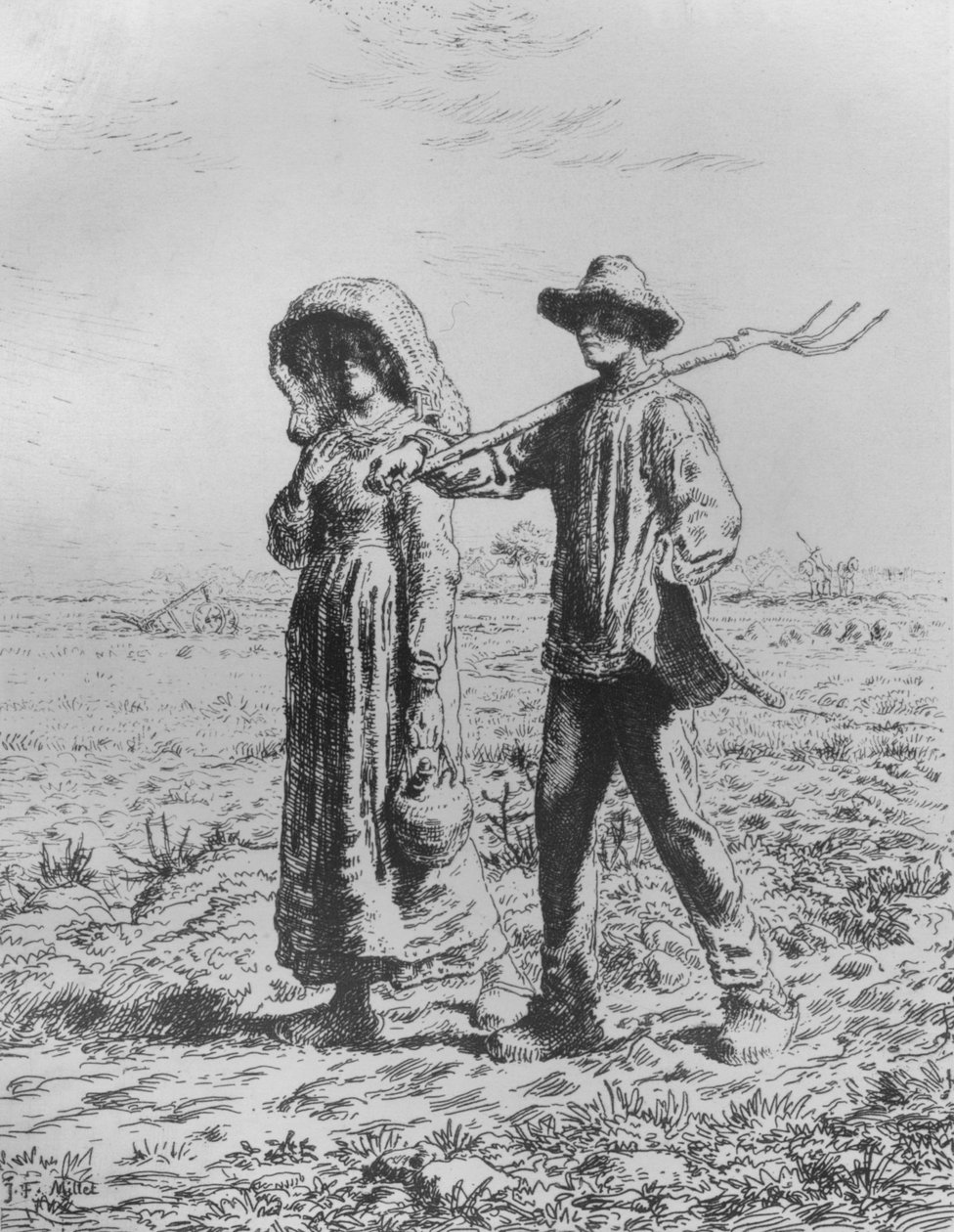 Le Départ Pour Le Travail, 1863 da Jean Francois Millet