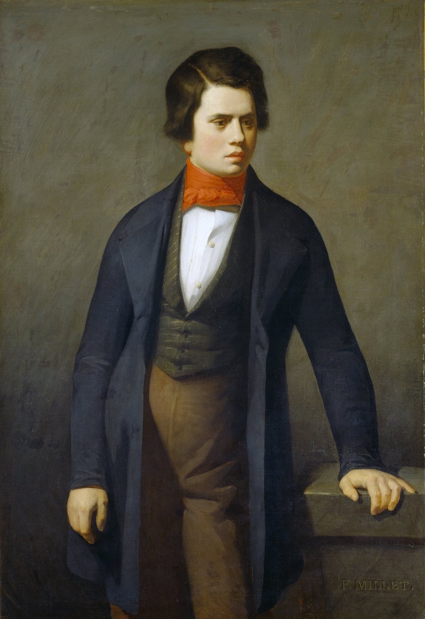 Ritratto di Leconte de Lisle da Jean Francois Millet