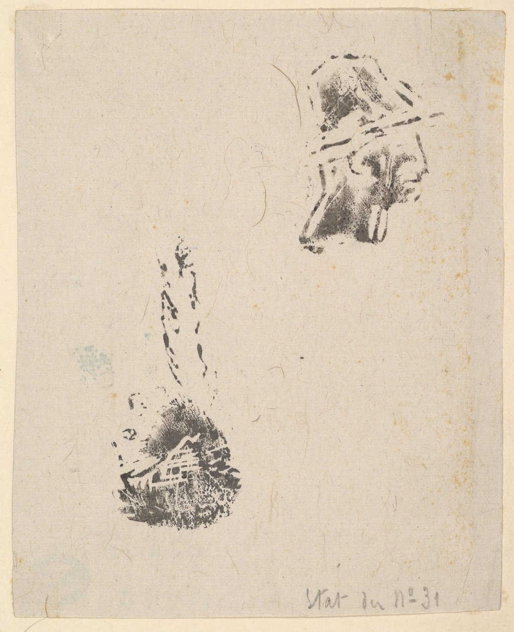 Prova da un blocco di schizzi, 1834-75 da Jean Francois Millet