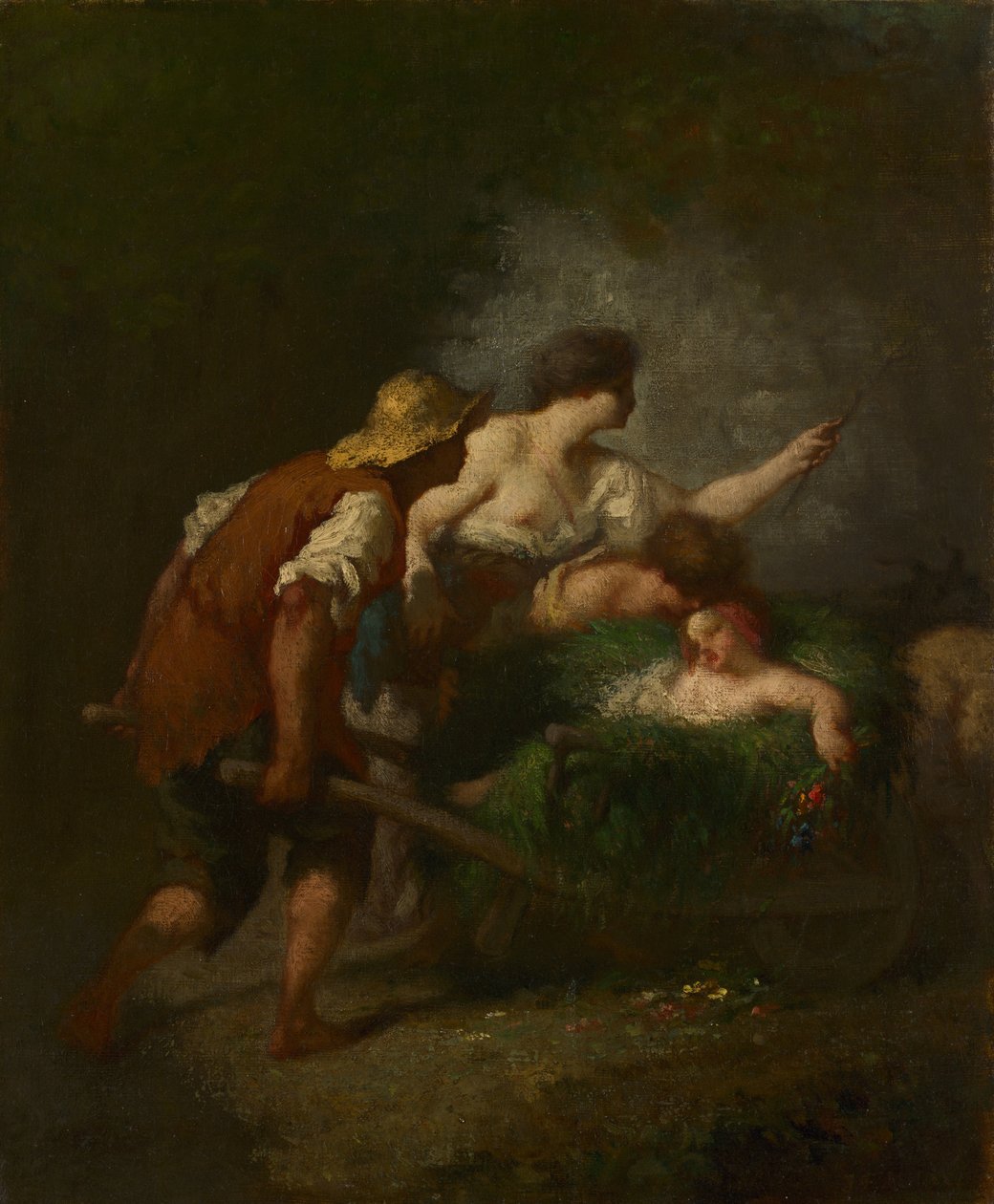 Ritorno dai campi, c.1846-1847 da Jean Francois Millet