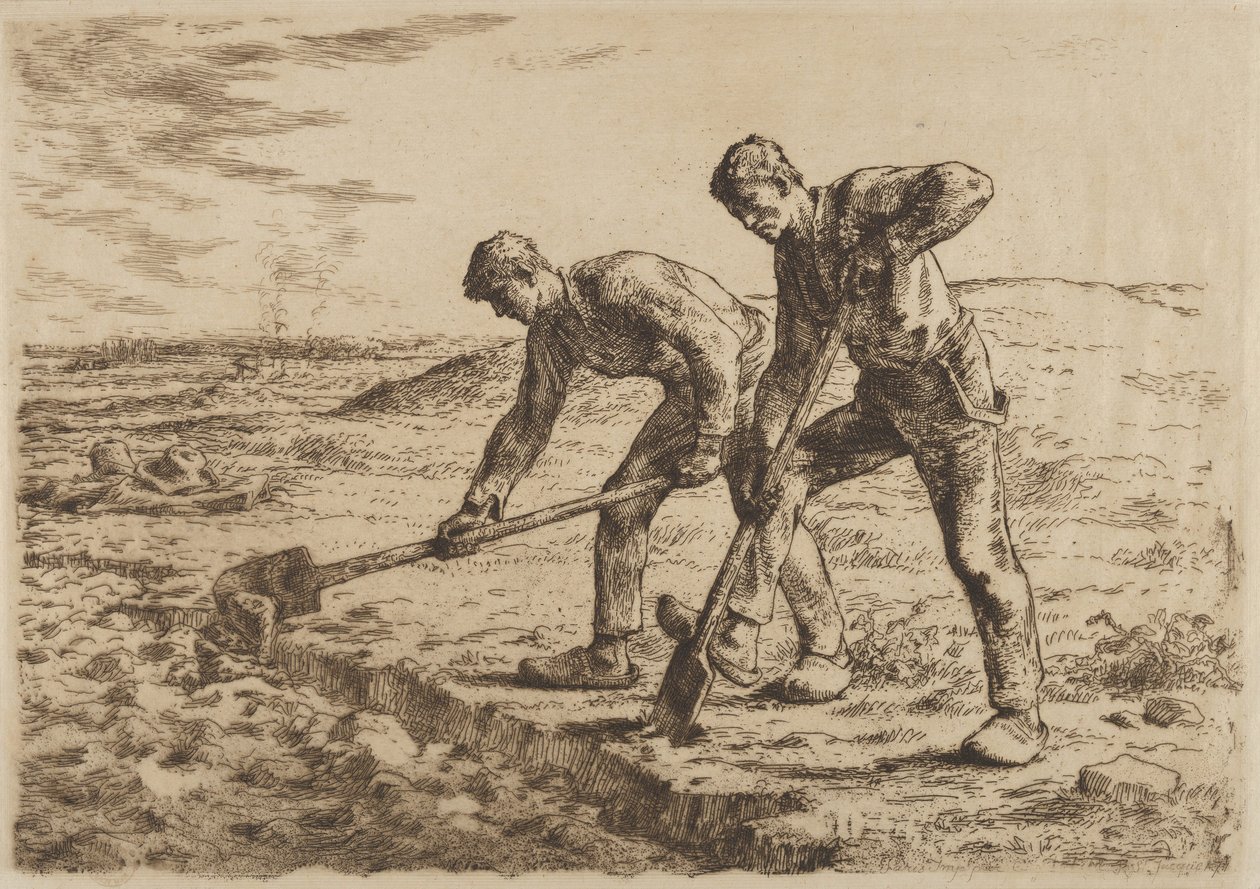 I scavatori, 1814-75 da Jean Francois Millet