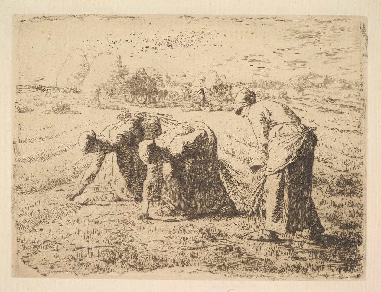 Le spigolatrici da Jean Francois Millet
