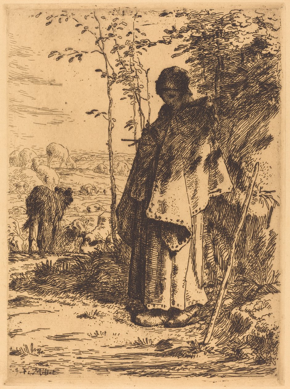 La grande pastorella (La grande bergere) da Jean Francois Millet