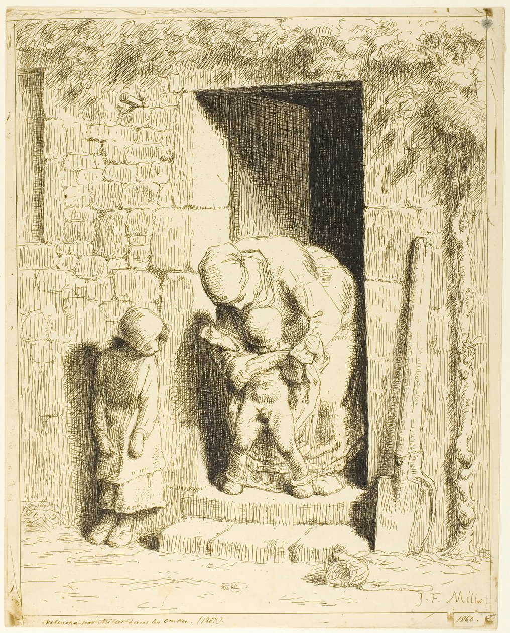 La precauzione materna da Jean Francois Millet