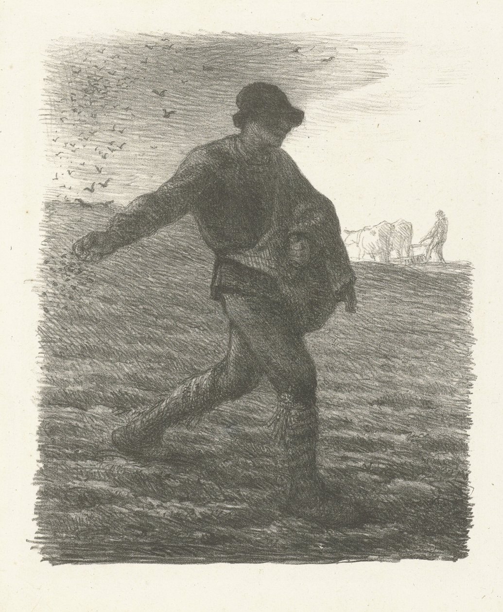 Il seminatore, 1851 da Jean Francois Millet