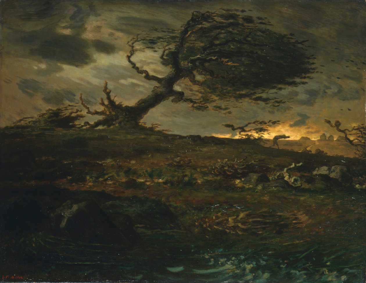 La raffica di vento da Jean Francois Millet