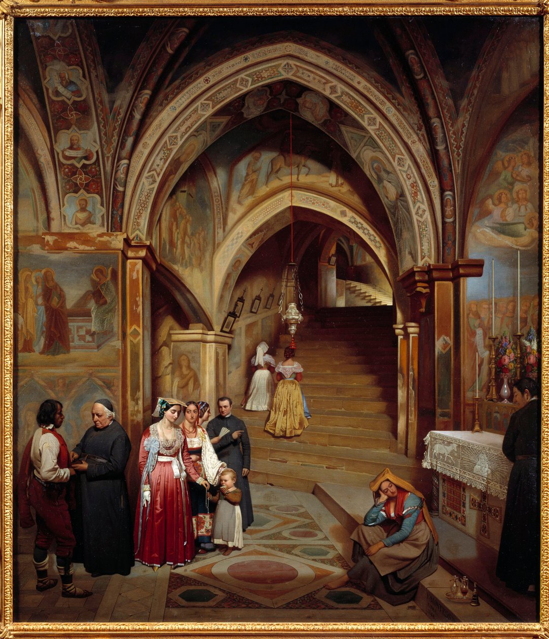 Vista della chiesa del monastero benedettino di San Subiaco da Jean Francois Montessuy