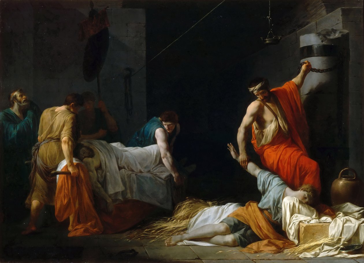 Il funerale di Milziade da Jean François Pierre Peyron