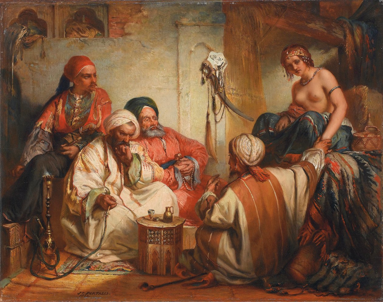 Il mercato degli schiavi, 1853 da Jean Francois Portaels