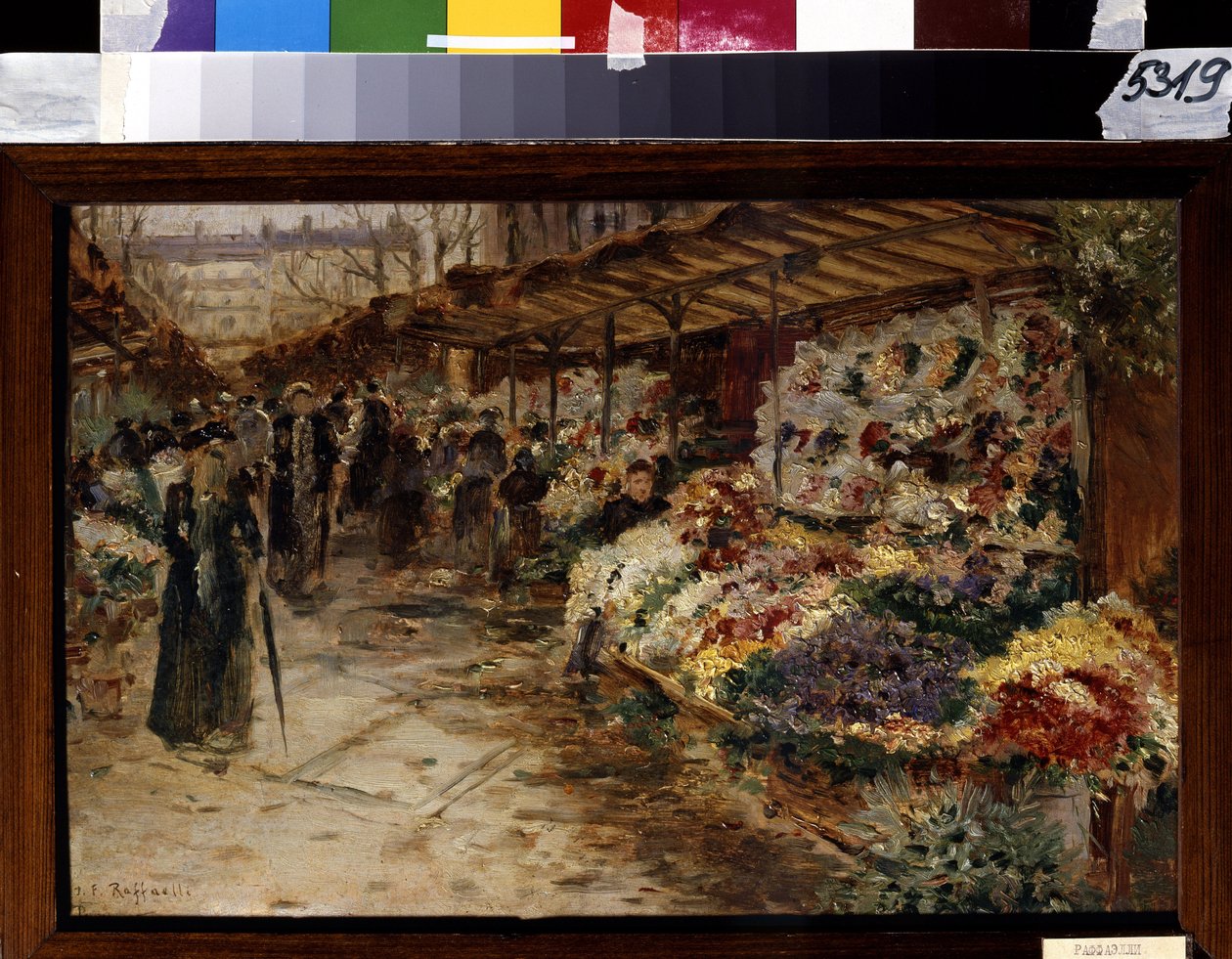 Mercato dei fiori da Jean Francois Raffaelli