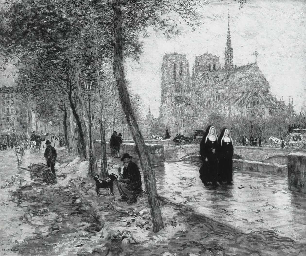Notre Dame de Paris da Jean Francois Raffaelli