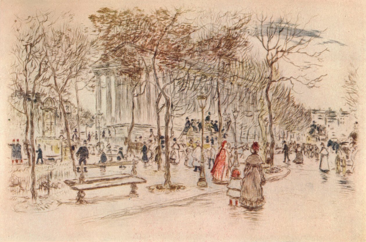 Place de la Madeleine, 1915 da Jean Francois Raffaelli