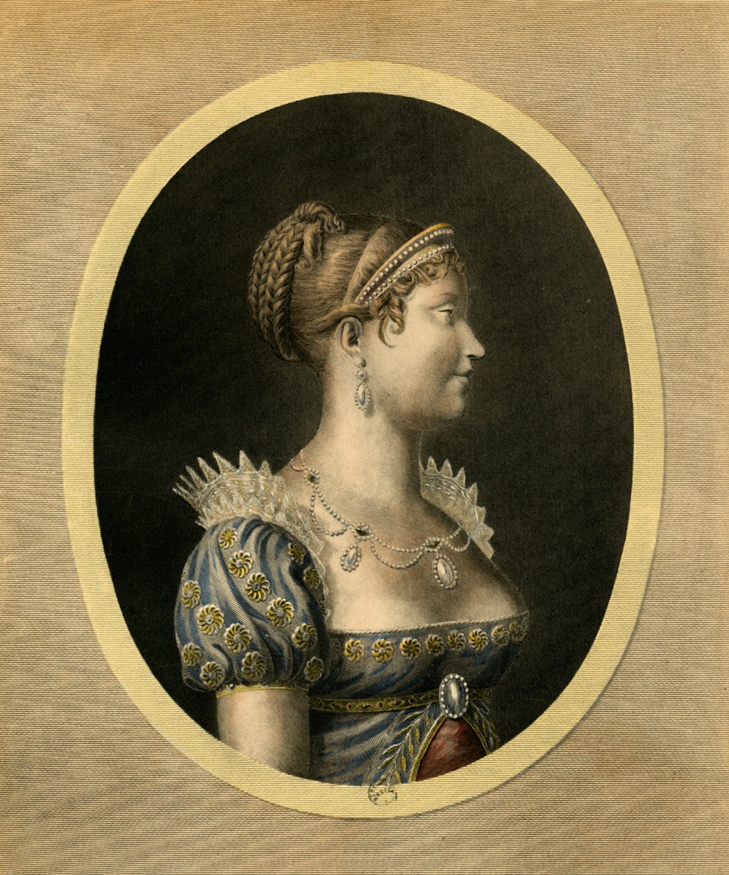 Maria Luisa, Duchessa di Parma, c1810, 1921 da Jean Francois Ribault