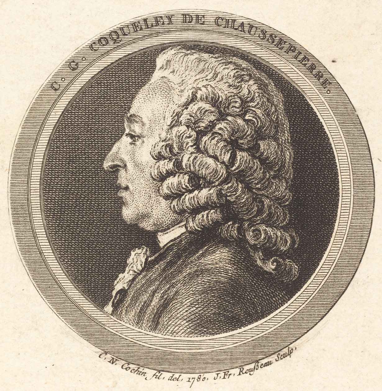 Charles-Georges Coqueley de Chaussepierre da Jean Francois Rousseau after Charles Nicolas Cochin II