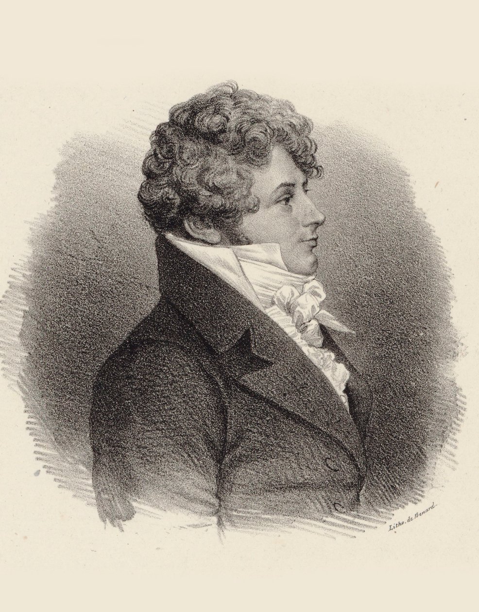 Ritratto del pianista e compositore Daniel Steibelt da Jean François Benard