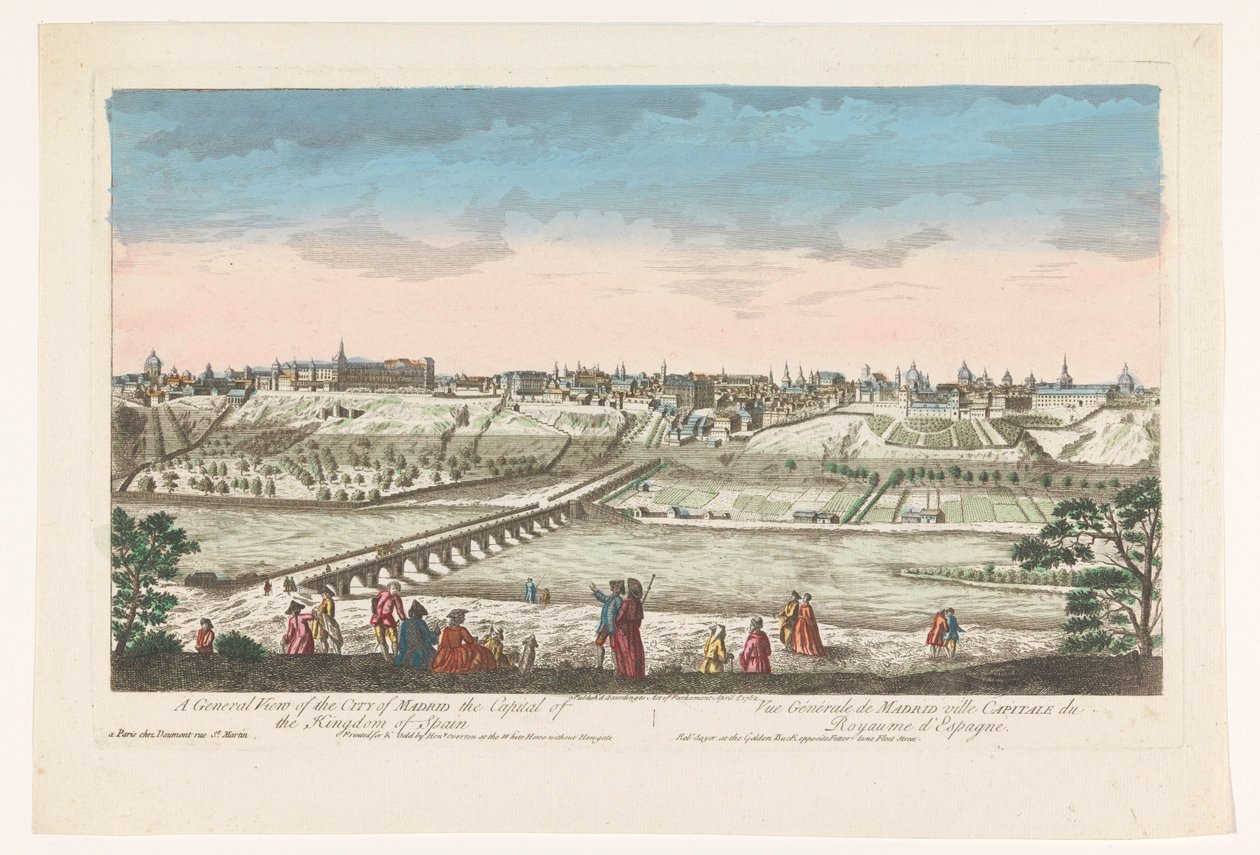 Veduta della città di Madrid da Jean François Daumont