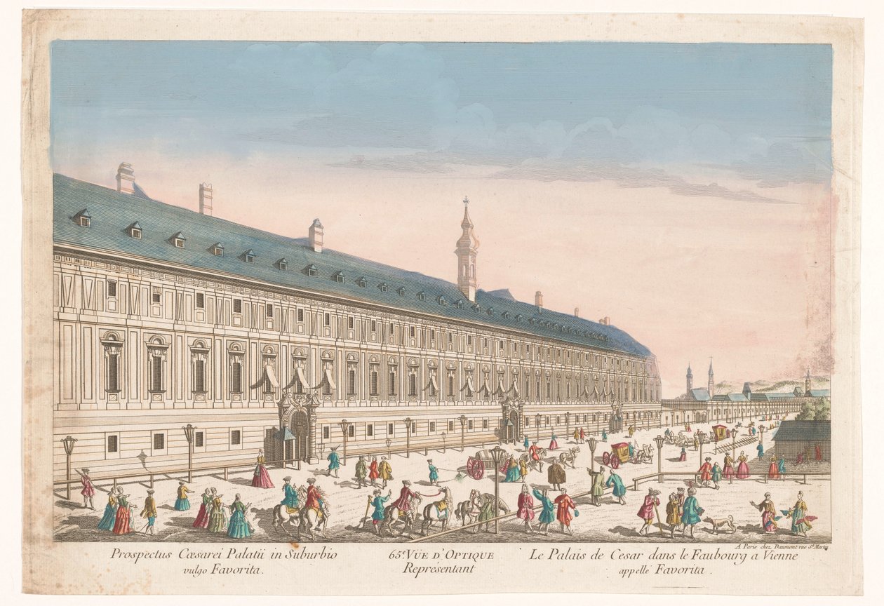 Veduta di un palazzo imperiale in un sobborgo di Vienna da Jean François Daumont