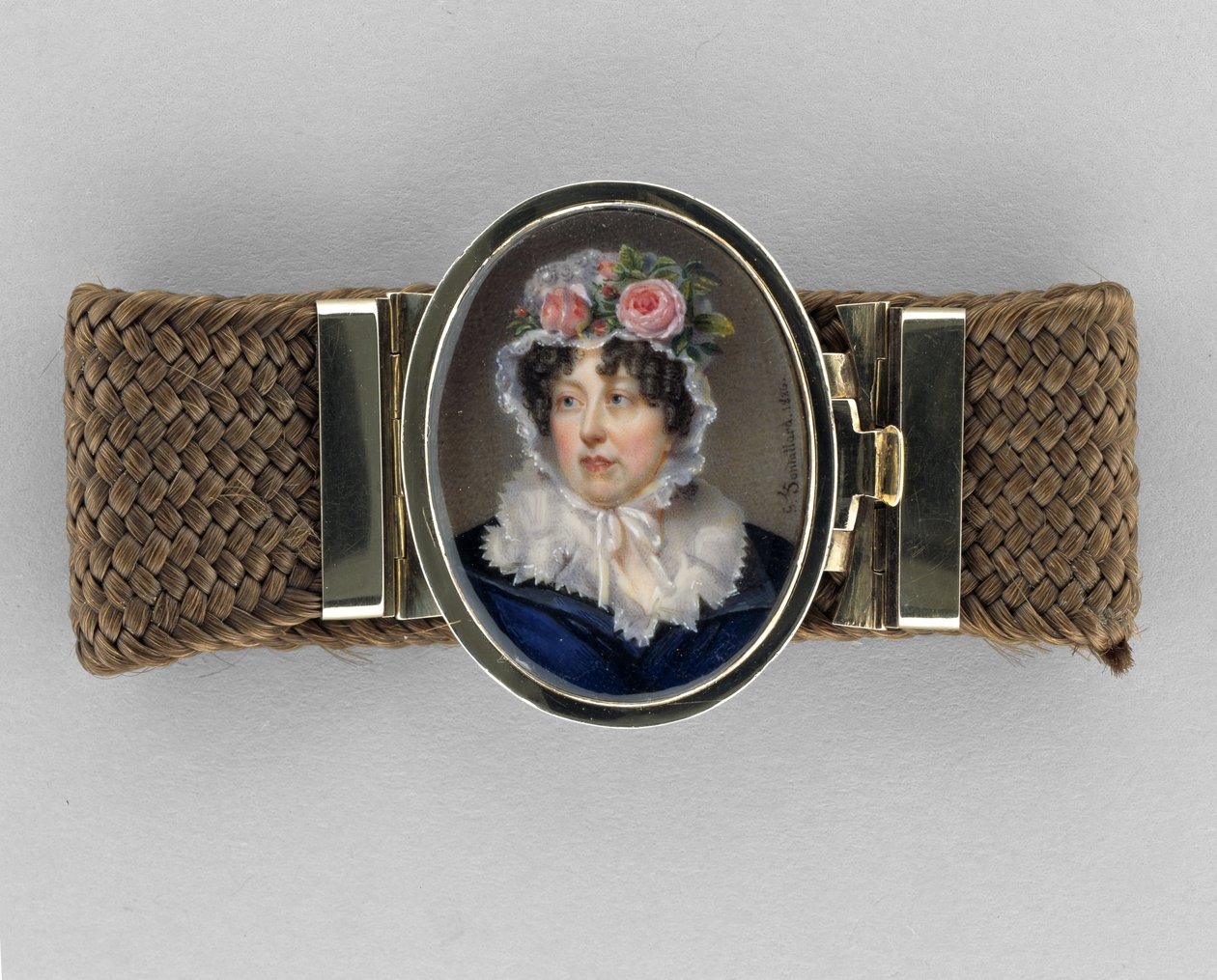 Braccialetto con ritratto di Lady Susan Murray da Jean François Gérard Fontallard