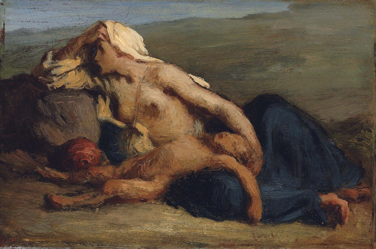 Agar e Ismaele da Jean Francois Millet